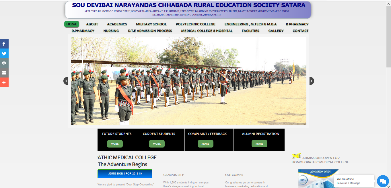 college website